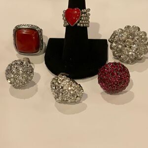 Set of six rings  
